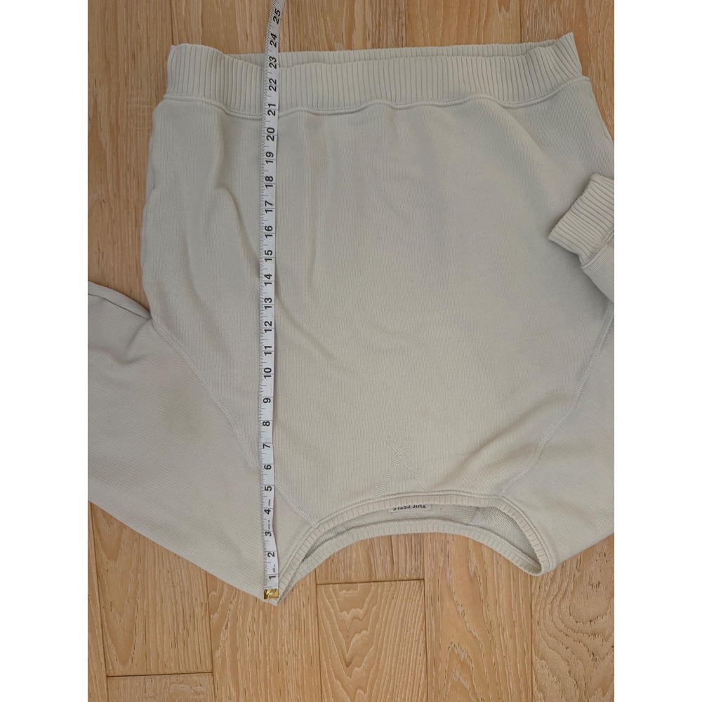 American Eagle Seriously Lived-In Sweatshirt Womens Medium Cream Raglan Pullover - Picture 4 of 6